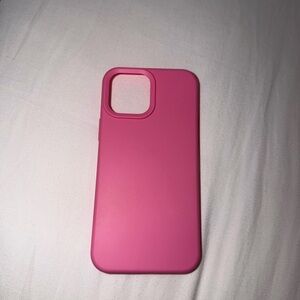 Pink I phone 13 Pro Max Silicone Phone Case